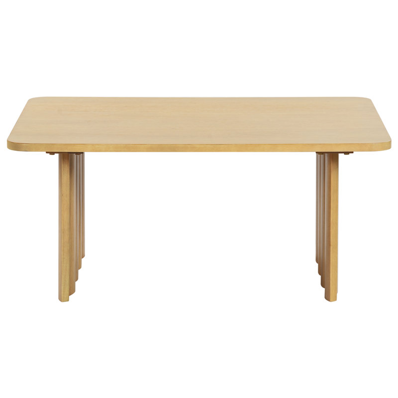 Anthonette Vernetta Rectangle Wood Coffee Table, Natural