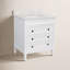 Ensemble de meuble-lavabo simple 30 po avec armoire blanche et comptoir en marbre Francfort-1794809429-1877228741