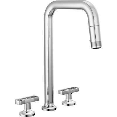 Kintsu® Widespread Pull-Down Faucet With Square Spout