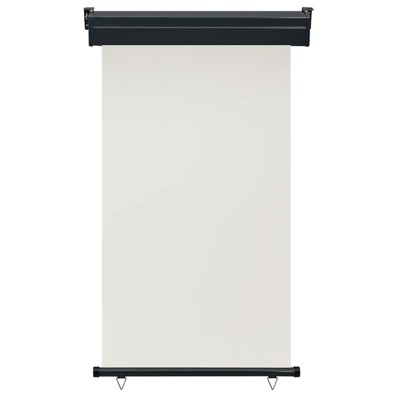Paravent rétractable vidaXL, Crème, H 98,4 po x l 35,4 po
