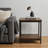 22" Brown Metal Square End Table