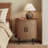 21.65" W Mid-Century Modern Nightstand with Storage & Adjustable Shelves-742320870