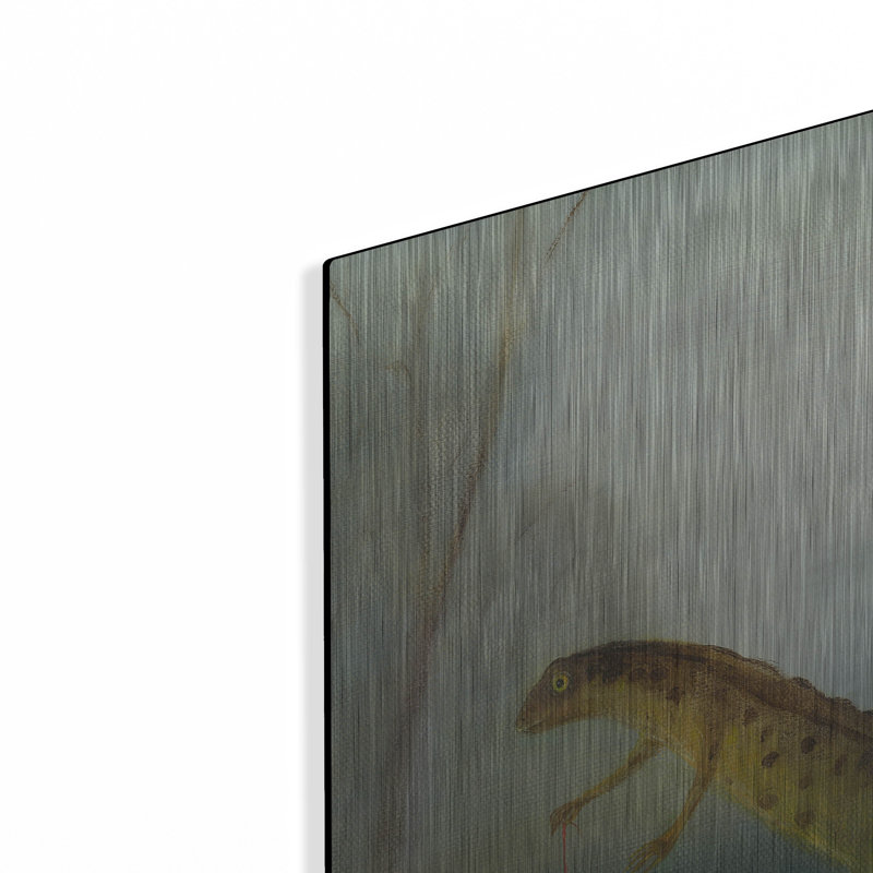 «The Yuletide Newt» par DD McInnes, H 24 po x l 24 po