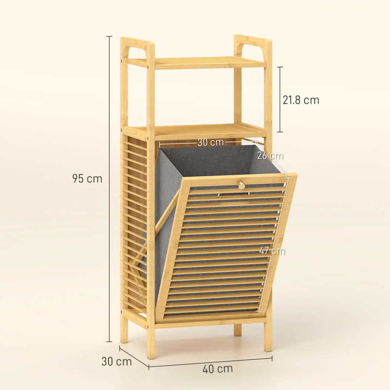 Bamboo Laundry Cart