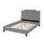 Superbe lit en velours gris grand lit 1pc lit moderne capitonné meubles de chambre à coucher tête de lit-1626318614-1626318602