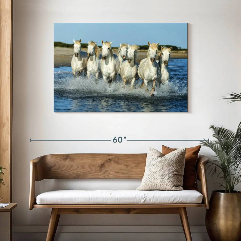 Brampt 7 Horses, 30" H x 45" W