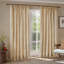 Hebden 100% Cotton Blackout Pencil Pleat Curtains-121434973-121434986
