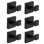 6 Pack Wall-Mounted Stainless Steel Bathroom Towel Hooks/Coat Hooks For Bathroom, Bedroom, Kitchen