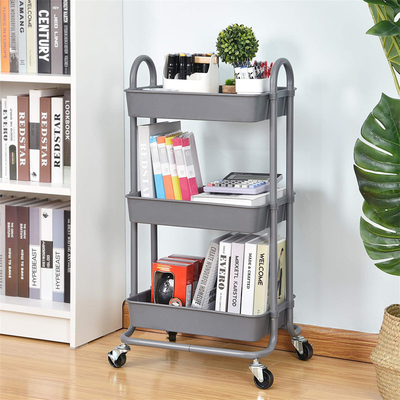 Rosemont 40cm W Utility Cart with Wheels, Grey