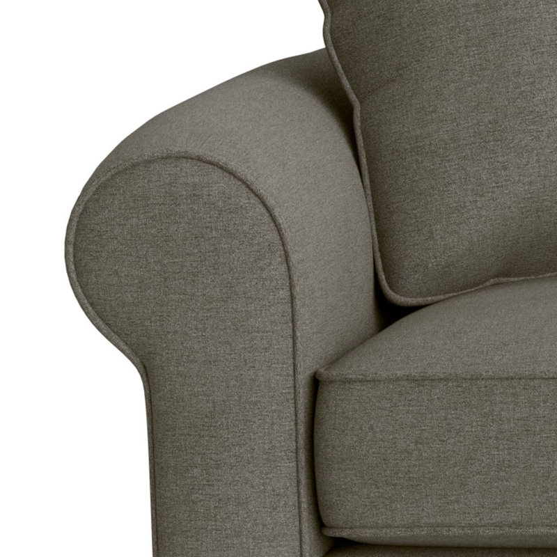 Drake Upholstered 61'' Reclining Sofa, Espresso, Entice Mist