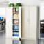Armoire de rangement simple en acier avec serrure (H 72 po x l 32 po x P 16 po)-1210186929