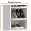 Armoire à chaussures à 9 niveaux avec tablettes ouvertes amovibles