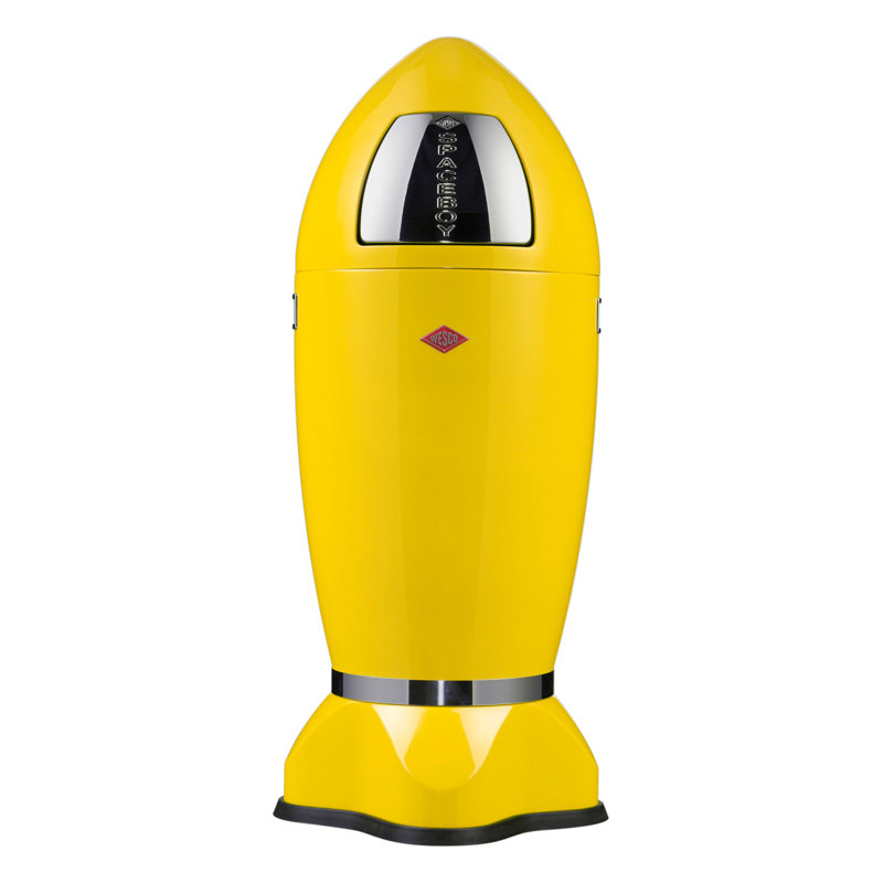 Swing Top Kitchen Trash Can - 35L, Lemon Yellow