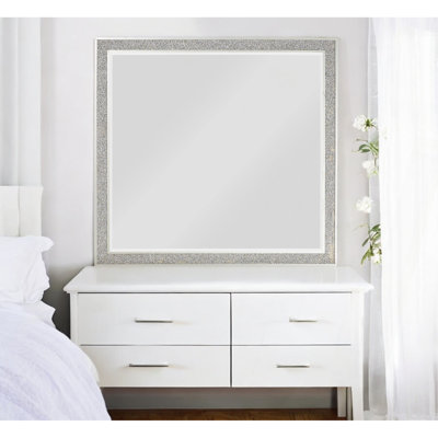 Miroir avec miroir et finition champagne