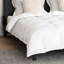 Winter Duvet Set 3 Pcs White 78.7 x 78.7 In Microfiber, Cotton-1443002699