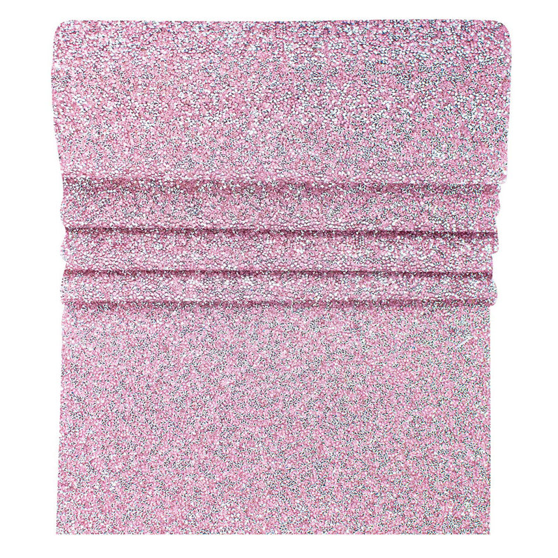 Chemin de table Sparkles Home | Strass | Revers antidérapant | Plusieurs tailles disponibles, Lavande, 72 po x 13 po
