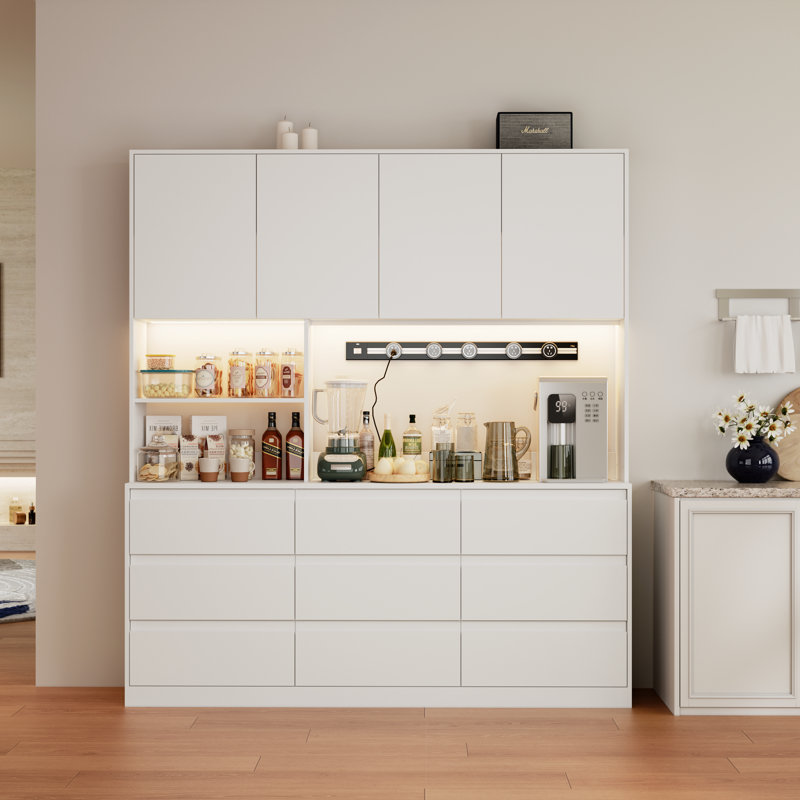 79" Tall Large Kitchen Pantry Storage Cabinet