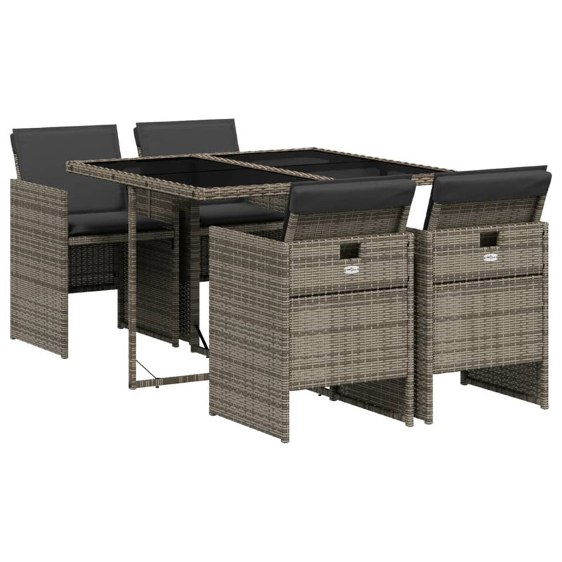 Ensemble repas avec coussins Hokku Designs, Gris, Gris, 4