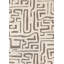Tapis d'intérieur marocain blanc, gris et d'inspiration mondiale-2002181396