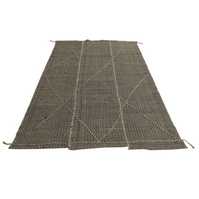 Tapis noir et blanc Ottilie