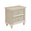 Table de chevet 1Pc avec façades de tiroir texturées
