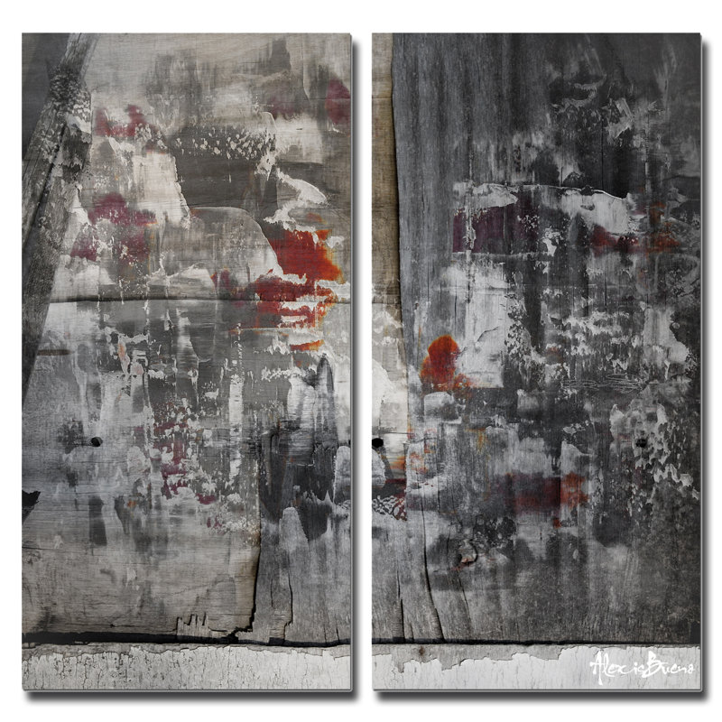 « abstract », ensemble de 2 reproductions d’art sur toiles surdimensionnées