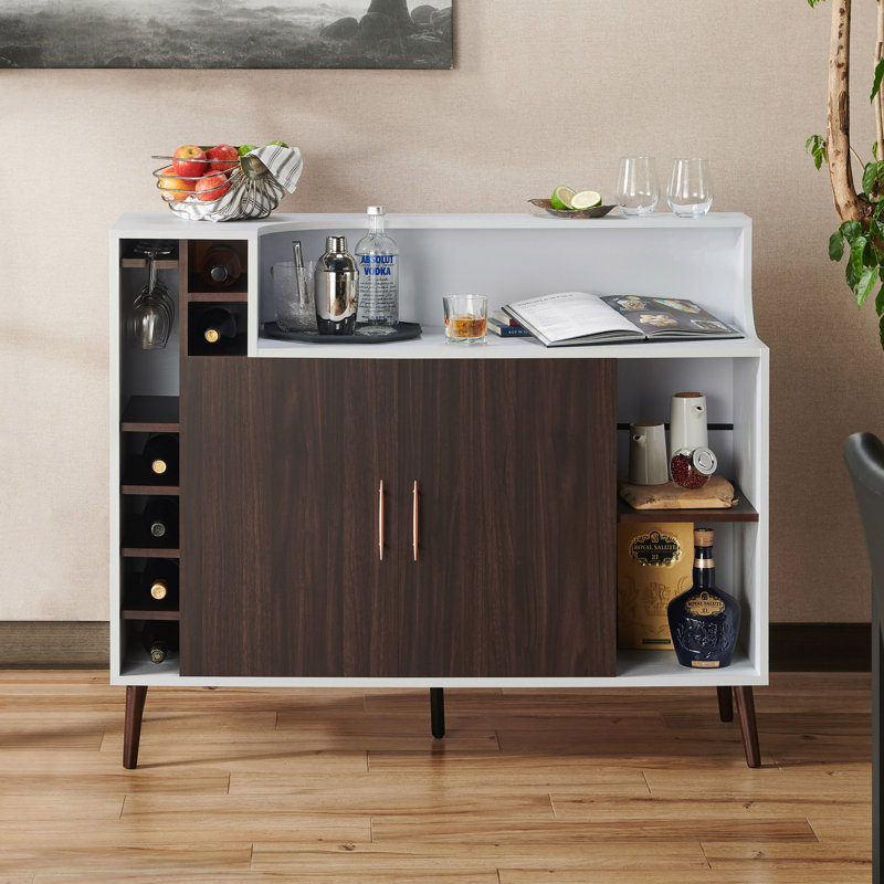 Barakat 47.24'' Bar Cabinet, White
