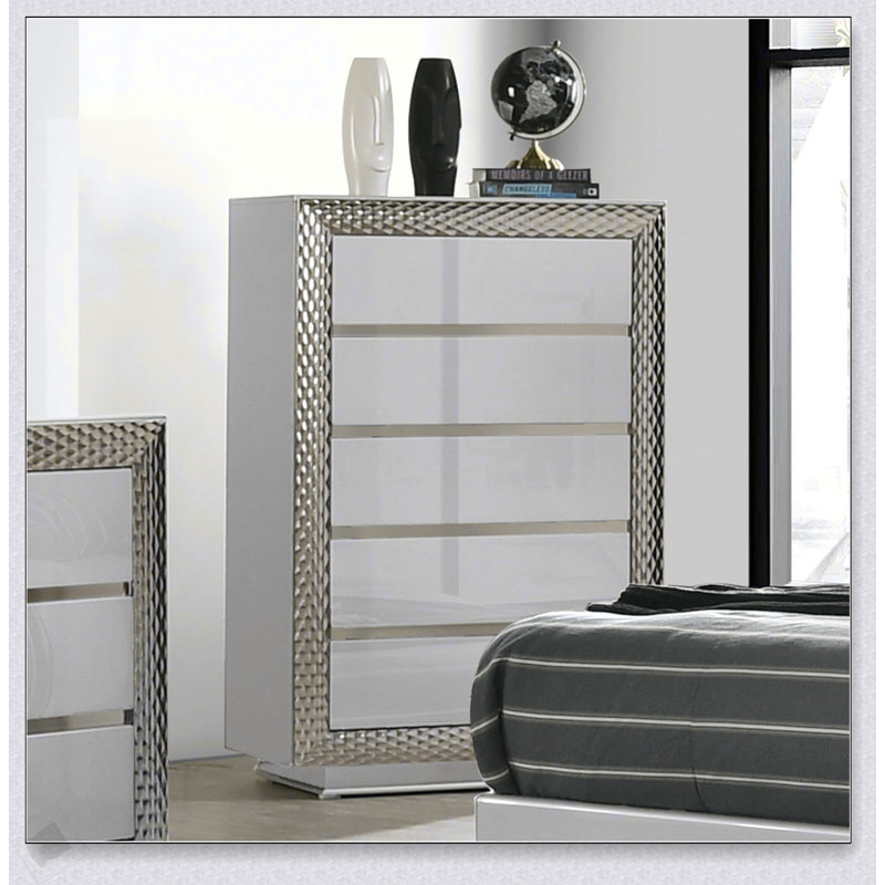 Commode 5 tiroirs Glam