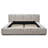 Sienna Upholstered Platform King Bed – Low Profile With Padded Headboard.-213030293-213030295