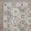 Tapis oriental bleu / crème en polypropylène tissé à la machine Aldie-1022796655