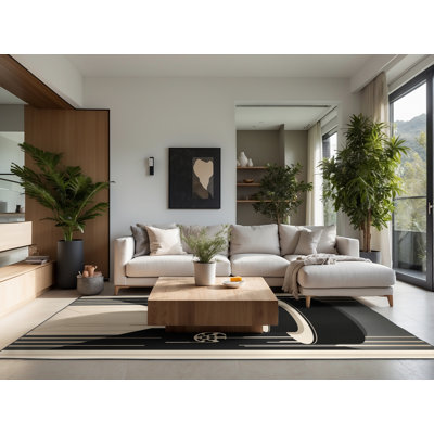 Tapis moelleux moelleux et moderne à motif podium Ephialtes