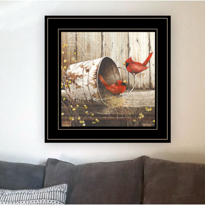 Reproduction d’art sur papier encadrée « playing around » par John Rossini