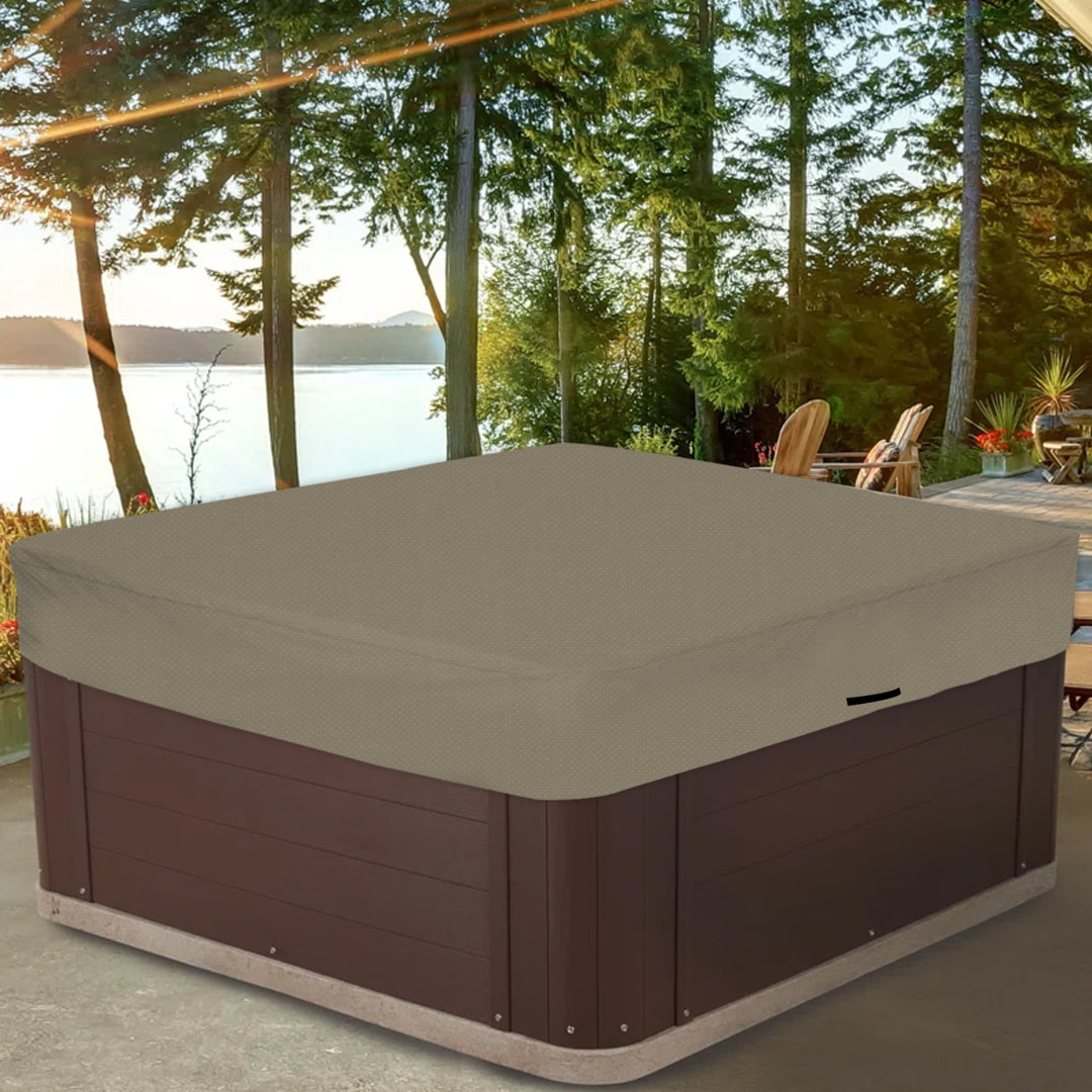 Hot Tub Jacuzzi Outdoor Gazebo Covers/ Cover for Square Hot Tub, Waterproof UV & Weather Resistant Protector Covers & All 
