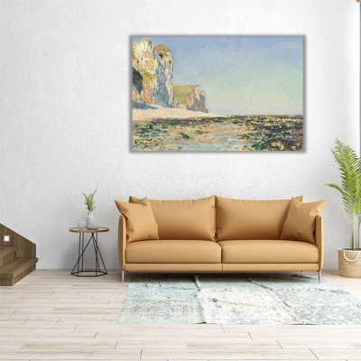 Bord de mer et falaises de Pourville le matin, 1882 - reproduction d'art sur toile