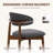 Maylon Upholstered Solid Wood Frame Side Chairs-1788348407