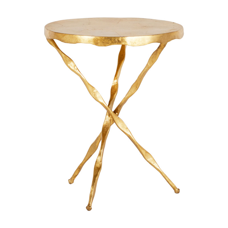 Edgar Cast Iron Pedestal End Table