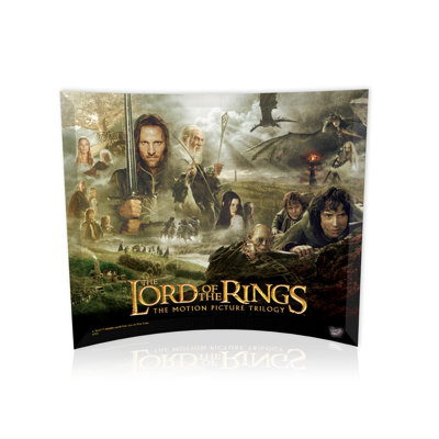 Lord of the Rings (Character Collage) Large Curved Glass Print