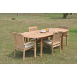 Arjun Outdoor 13 - Piece Teak Dining Set