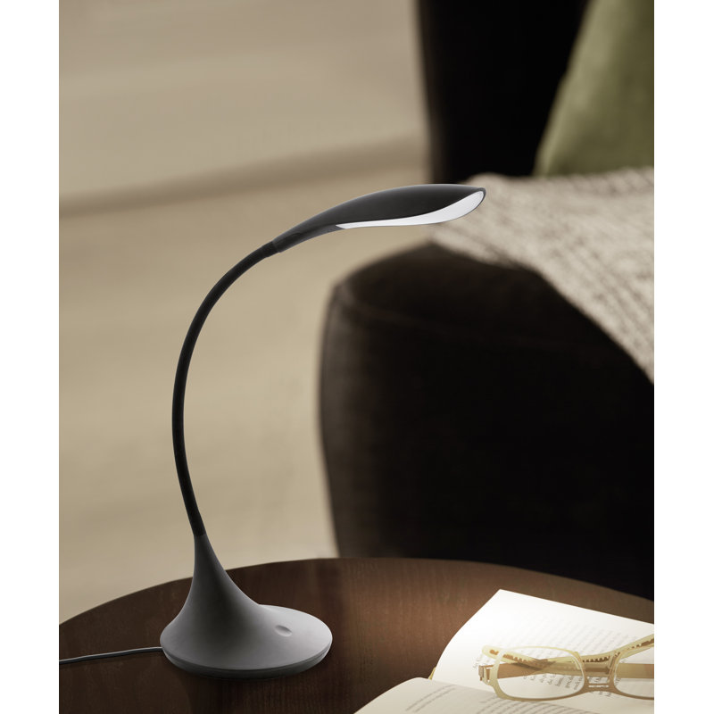 Lampe de table arquée 14,76 po Carrollton, Noir