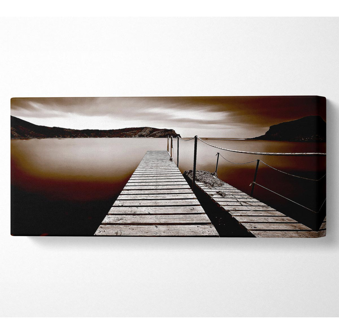 Abstractbrown Pier Gerahmter Druck Wandkunst