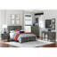 Mobilier de chambre à coucher de style transitionnel gris froid 1pc