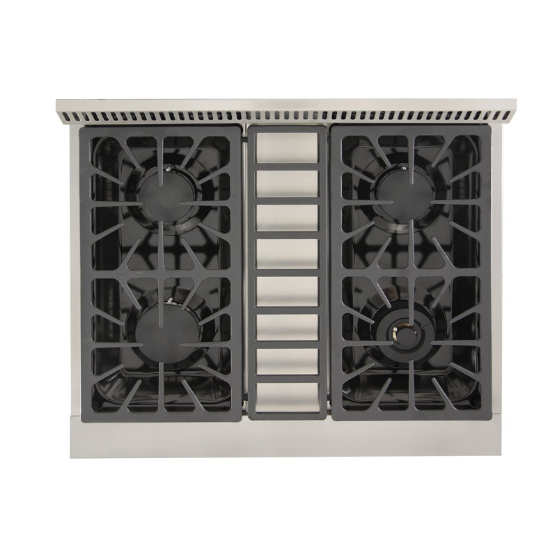 Kucht 30'' W Free Standing Range, Natural Gas, Stainless Steel