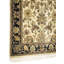 Tapis oriental crème crème à motif floral traditionnel fait à la main Agra Jaipur-100354147
