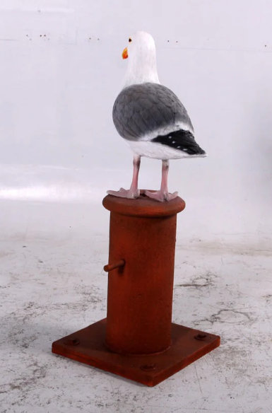 Calissa Seagull On Post Life Size Statue