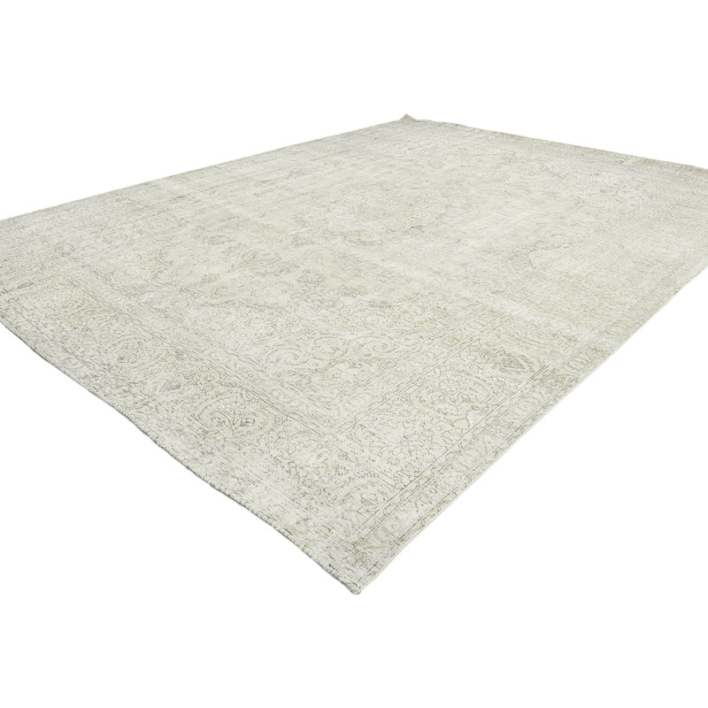 Cream Traditional 9X12 Oriental Area Rug