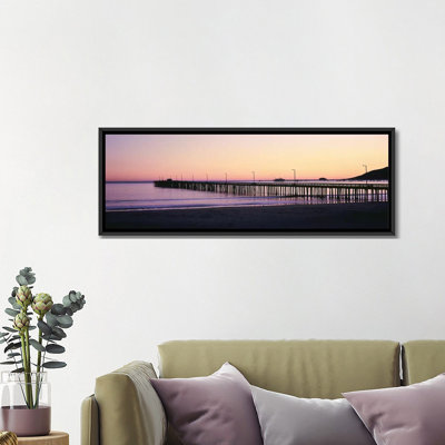 " Pier At Sunset, Avila Beach Pier, San Luis Obispo County, California, USA " Color Photography