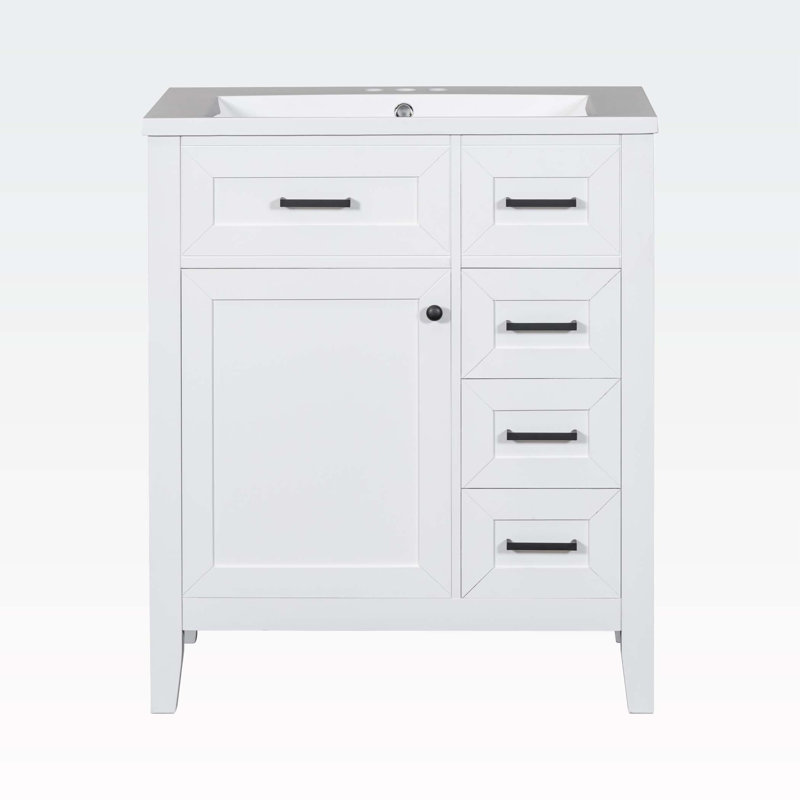 Armoire de salle de bain Mirveta, Blanc