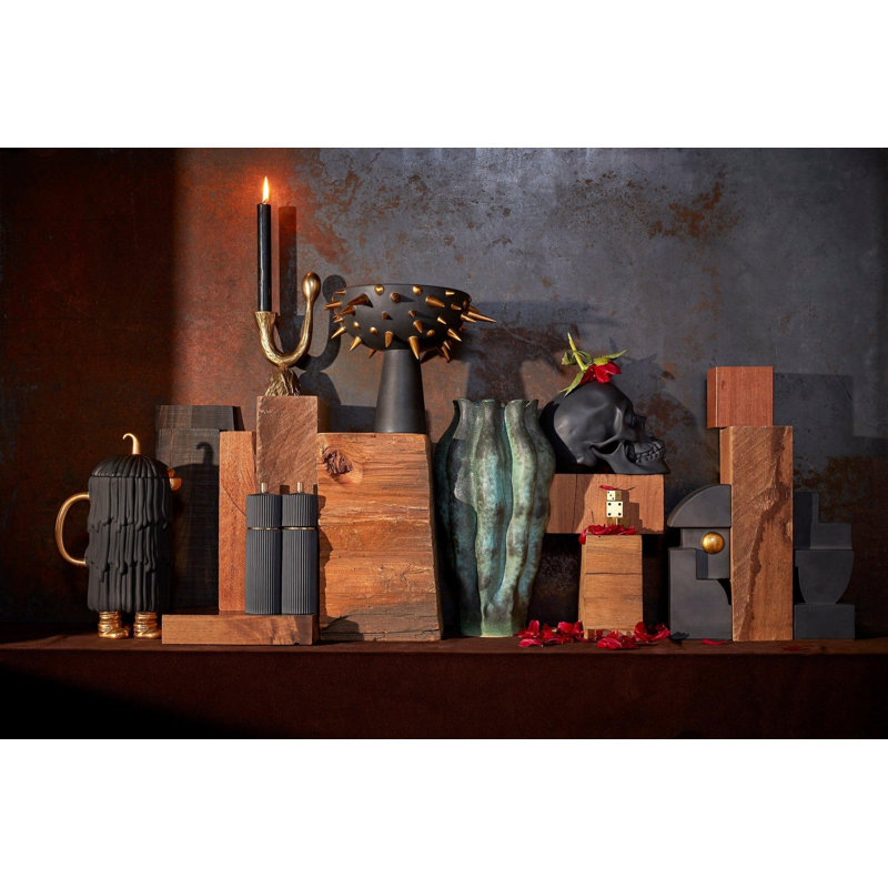Cubist Bookend One - Black+Gold