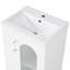 Meuble-lavabo avec lavabo, meuble-lavabo avec tablette à deux niveaux, meuble-lavabo pour l'organisation
