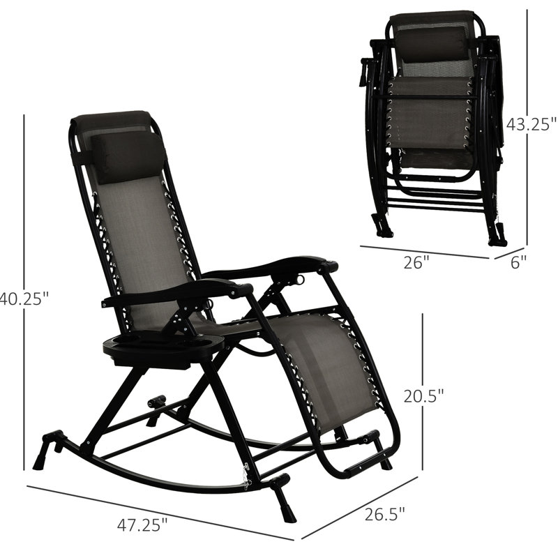 Fauteuil inclinable d'extérieur Gravity